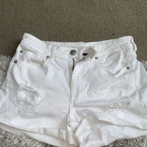 American Eagle White Jean shorts